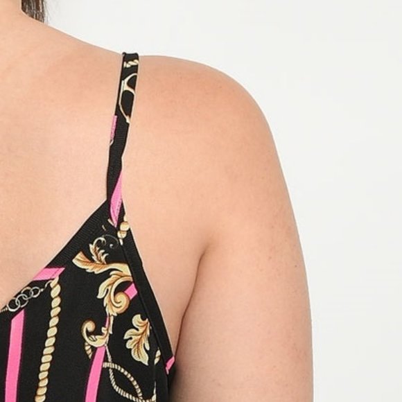 Plus Size Lace Trim Tie Front Cami Top - Picture 4 of 8